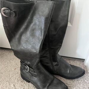 Life Stride Women's Over the Knee Gray Boots